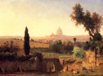 tonalism tonalist Painting - St Peters Rome Tonalist George Inness